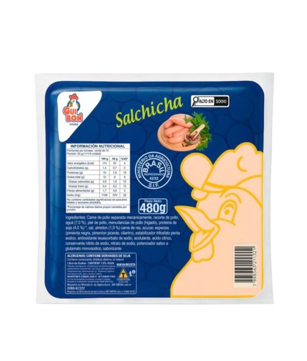 Salchicha de pollo